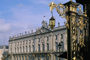 Iron Work Prints: Hotel de Ville, Place Stanislas, Nancy, Meurthe-et-Moselle, Lorraine, France, Europe