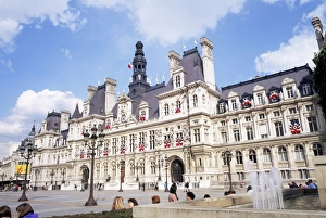 Civic Prints: Hotel de Ville (town hall), Paris, France, Europe
