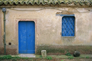 Simple Prints: House with blue door and window