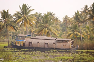 House Boat Prints: House boat, Kerala, India, Asia