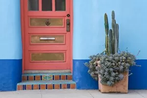 Images Dated 25th February 2009: House detail, El Presidio Historic District, Tucson, Arizona, United States of America