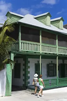 Nassau Prints: House on George Street, Nassau, New Providence Island, Bahamas, West Indies