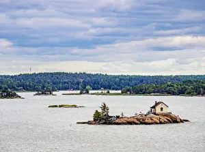Archipelago Prints: House on the islet near Turku, Finland, Europe