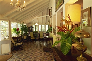 Martinique Prints: House of the Master dating from the 18th century, Clement Distillery, Commune du Francois