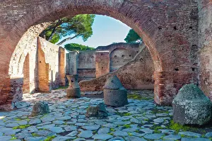 Ancient Rome Prints: House of the Millstones, Ostia Antica archaeological site