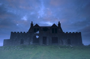 A house reputed to be haunted
