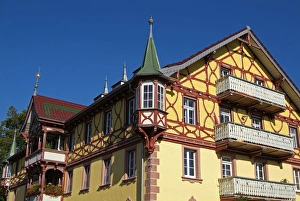 Balconies Prints: House in St. Margen, Black Forest, Baden-Wurttemberg, Germany, Europe