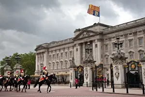 Guards Prints: Household Cavalry at the 2012 Trooping the Colour ceremony on the Mall and at Buckingham Palace