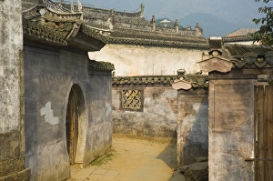 Cheng Kan Prints: Houses, Cheng Kan Village, Anhui Province, China, Asia