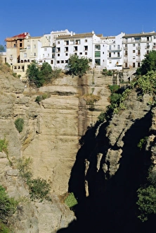 Ronda Prints: Houses on the edge of El Tajo