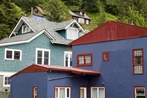 Images Dated 24th May 2010: Houses in Juneau, Southeast Alaska, United States of America, North America