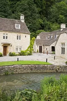Images Dated 12th July 2008: Houses near the Brook, Castle Combe village, Cotswolds, Wiltshire, England