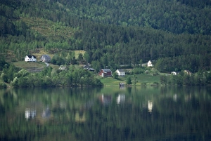 Fjord Prints: Houses near Olden