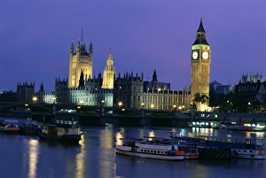 Houses of Parliament across the River Thames, London, England, United Kingdom, Europe