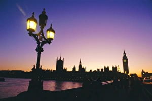Houses of Parliament from the South Bank, London, England, UK, Europe