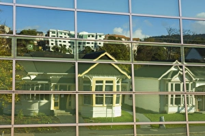 Suburban Prints: Houses reflected in windows
