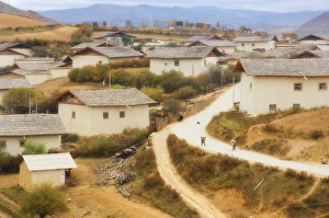 Unadorned Prints: Houses, Shangri-La (Zhongdian), Yunnan Province, China, Asia