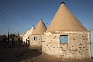 Sudan Prints: Houses in the town of Karima