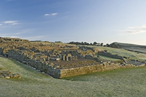 Housesteads Prints: Part of Housesteads Roman Fort looking east, Hadrians Wall, UNESCO World Heritage Site