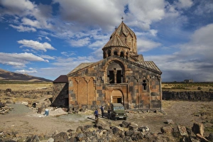 Armenian Culture Prints: Hovhannavank Church at the edge of the Qasakh River Canyon