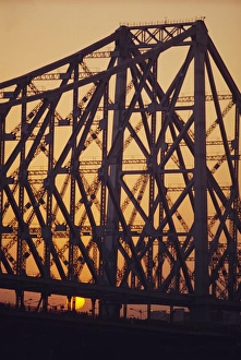 Calcutta Prints: Detail of the Howrah Bridge