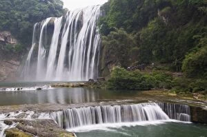 Huangguoshu Waterfall largest in China 81m wide and 74m high, Guizhou Province