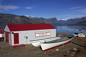 Baffin Island Prints: Hudson bay company building, Pangnitung, Baffin Island, Canadian Arctic