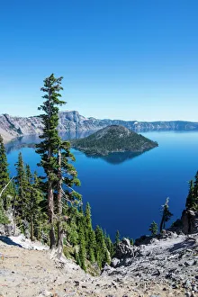 Crater Prints: The huge caldera of the Crater Lake National Park