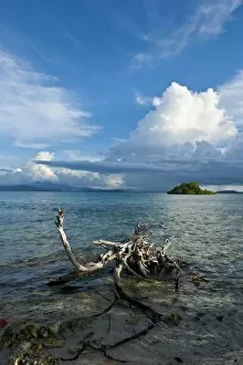 Images Dated 17th August 2008: Huge cloud formations over the Marovo Lagoon, Solomon Islands, Pacific