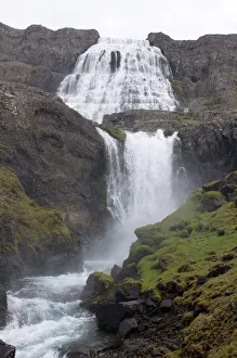 Water Fall Prints: Huge Dynjandi waterfalls, Westfjords, Iceland, Polar Regions