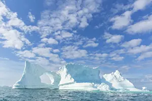 Ilulissat Prints: Huge iceberg from the nearby Ilulissat Icefjord floating near Ilulissat