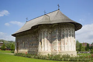 Frescos Prints: Humor Monastery, 1530, UNESCO World Heritage Site, Manastirea Humorului, Suceava County
