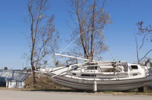 Images Dated 8th October 2008: Hurricane damage, Galveston, Texas, United States of America, North America