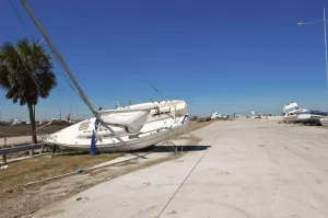 Images Dated 8th October 2008: Hurricane damage, Galveston, Texas, United States of America, North America