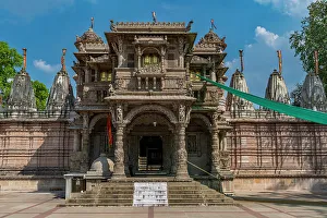 Ahmedabad Prints: Hutheesing Jain Temple, Ahmedabad, Gujarat, India, Asia