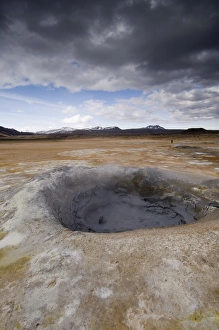 Images Dated 14th November 2007: Hverir geothermal fields at the foot of Namafjall mountain, Myvatn lake area