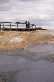 Images Dated 14th November 2007: Hverir geothermal fields at the foot of Namafjall mountain, Myvatn lake area