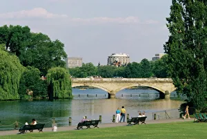 Hyde Park Prints: Hyde Park and the Serpentine, London, England, United Kingdom, Europe