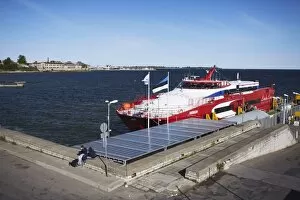Images Dated 20th August 2009: Hydrofoil In Linnahall Port, Tallinn, Estonia, Baltic States, Europe