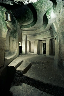 Rock Hewn Prints: Hypogeum, Hal Saflieni