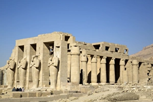 West Bank Prints: Hypostyle Hall, The Ramesseum, Luxor, West Bank, Thebes, UNESCO World Heritage Site