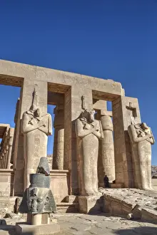 Luxor Prints: Hypostyle Hall, The Ramesseum (Mortuary Temple of Ramese II), Luxor, West Bank, Thebes