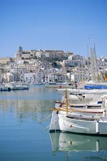 Images Dated 4th September 2008: Ibiza Town and harbour