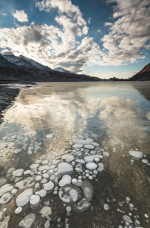 Ice bubbles, Montespluga, Chiavenna Valley, Sondrio province, Valtellina, Lombardy