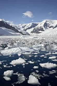 Ice chunks, Neko Harbor, Antarctic Peninsula, Antarctica, Polar Regions