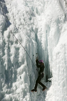 Ice climbing at Ice Park