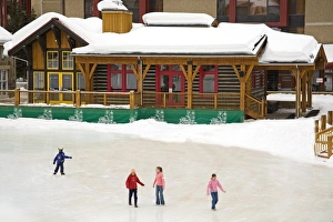 Ice Rink Prints: Ice Rink at Copper Mountain Ski Resort