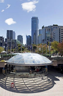 Robson Square Prints: Ice Rink, Robson Square, Downtown, Vancouver, British Columbia, Canada, North America