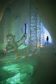 Ice Sculpture Prints: Ice sculptures, Ice Hotel, Quebec, Quebec, Canada, North America