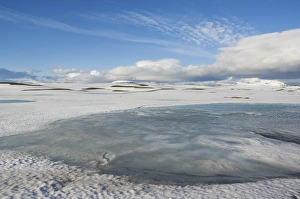 Seydisfjordur Prints: Ice and snow across the Fellabaer range near Seydisfjordur